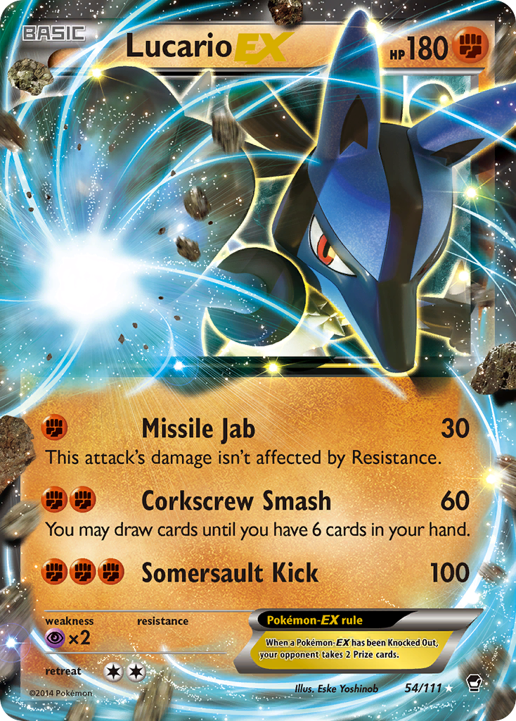 Lucario EX (54/111) [XY: Furious Fists] | Good Games Modbury