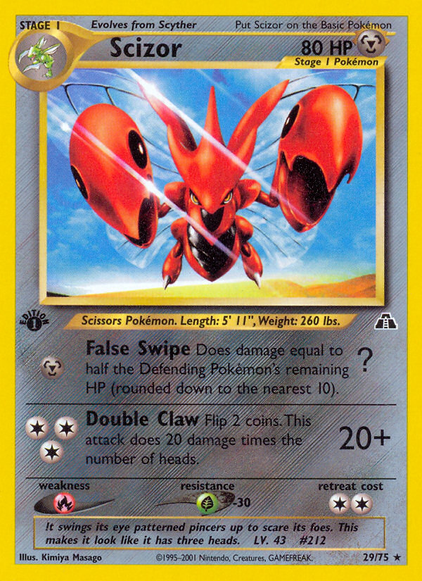 Scizor (29/75) [Neo Discovery 1st Edition] | Good Games Modbury