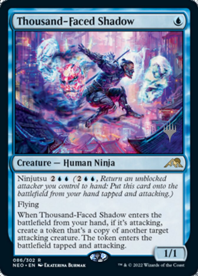 Thousand-Faced Shadow (Promo Pack) [Kamigawa: Neon Dynasty Promos] | Good Games Modbury