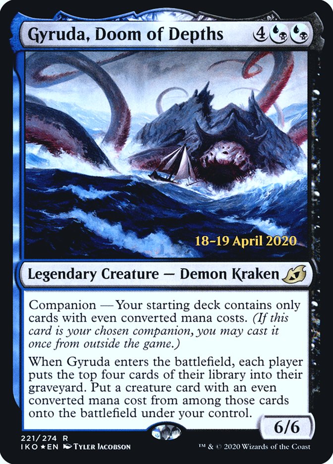 Gyruda, Doom of Depths [Ikoria: Lair of Behemoths Prerelease Promos] | Good Games Modbury