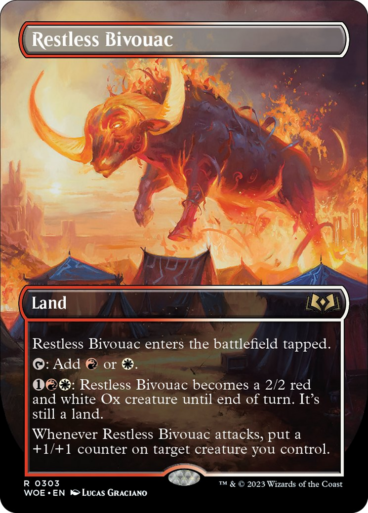 Restless Bivouac (Borderless Alternate Art) [Wilds of Eldraine] | Good Games Modbury