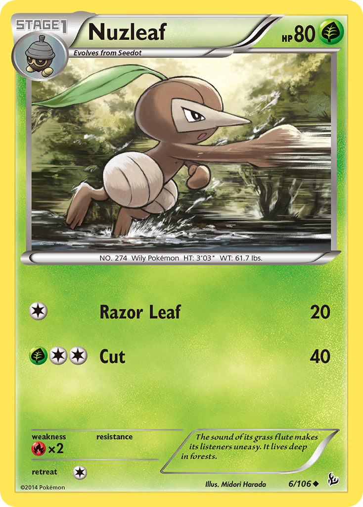 Nuzleaf (6/106) [XY: Flashfire] | Good Games Modbury