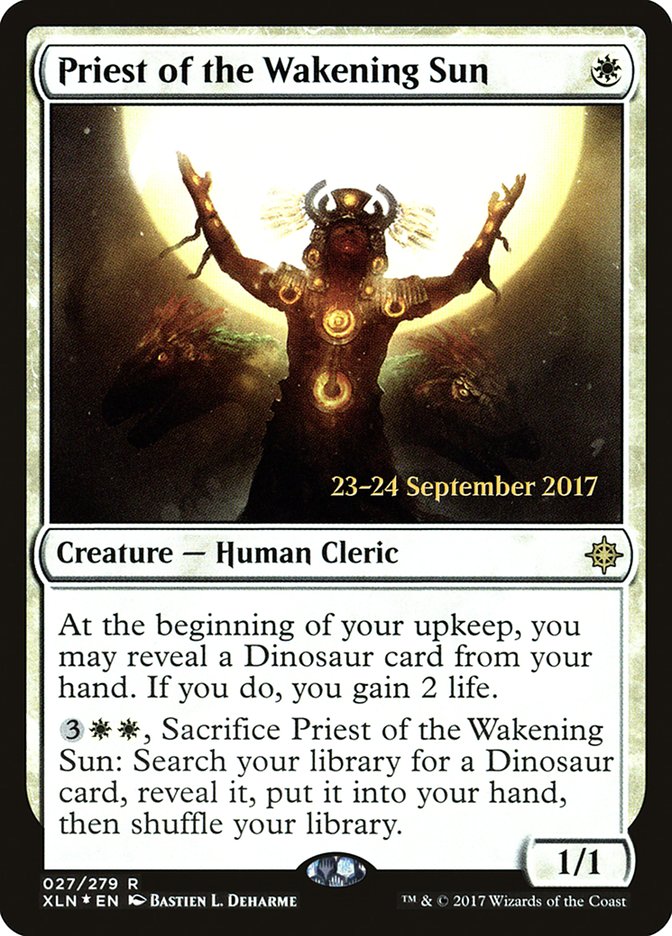 Priest of the Wakening Sun [Ixalan Prerelease Promos] | Good Games Modbury