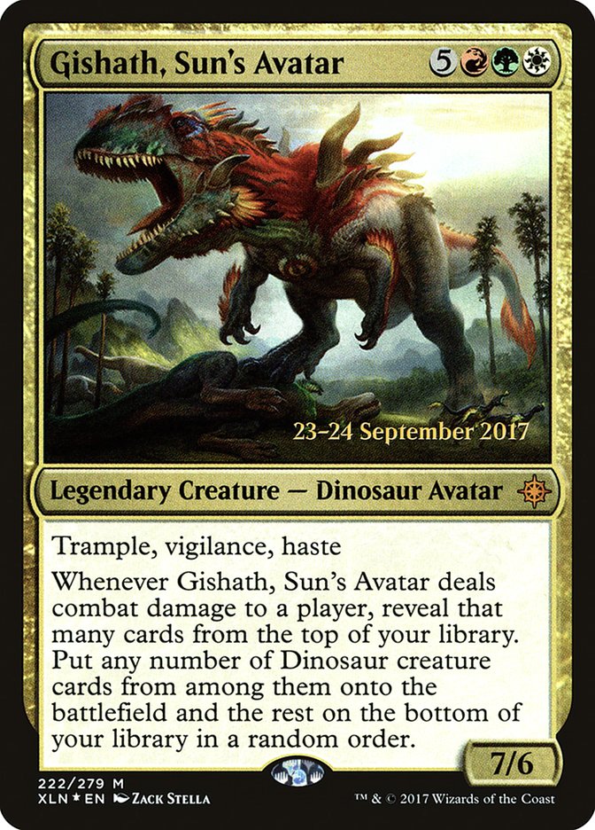 Gishath, Sun's Avatar [Ixalan Prerelease Promos] | Good Games Modbury