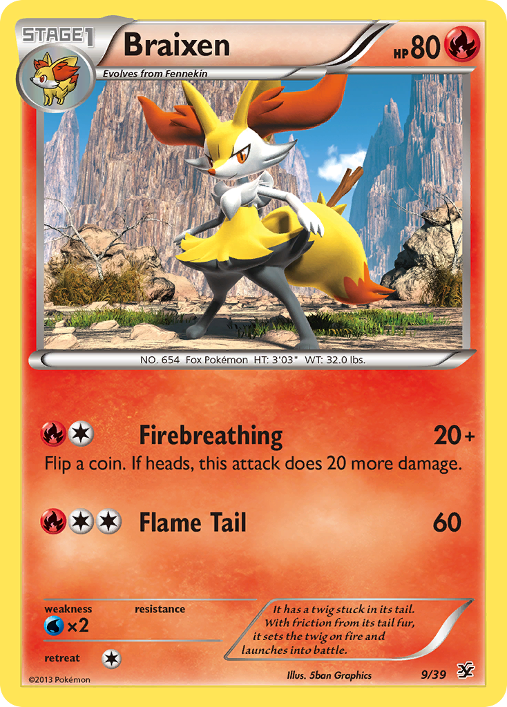 Braixen (9/39) [XY: Kalos Starter Set] | Good Games Modbury