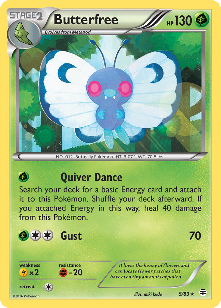 Butterfree (5/83) [XY: Generations] | Good Games Modbury