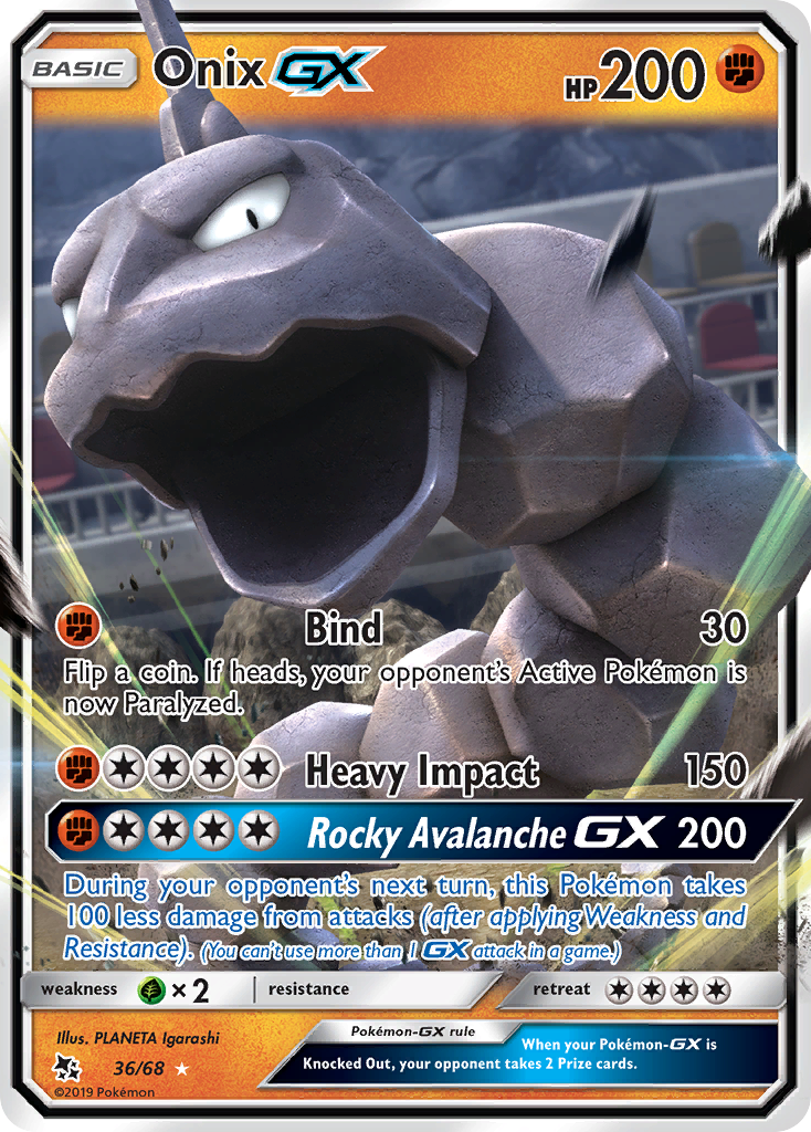 Onix GX (36/68) [Sun & Moon: Hidden Fates] | Good Games Modbury