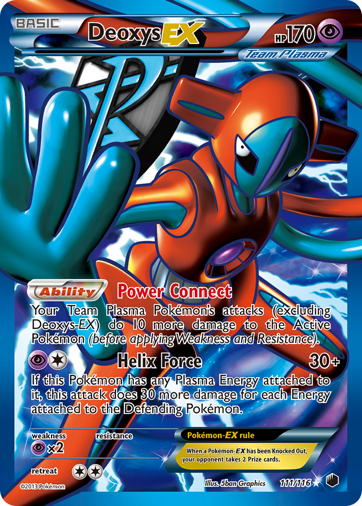 Deoxys EX (111/116) [Black & White: Plasma Freeze] | Good Games Modbury