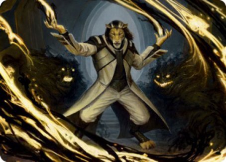 Leonin Lightscribe Art Card [Strixhaven: School of Mages Art Series] | Good Games Modbury