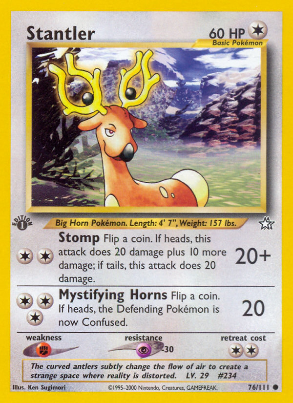 Stantler (76/111) [Neo Genesis 1st Edition] | Good Games Modbury