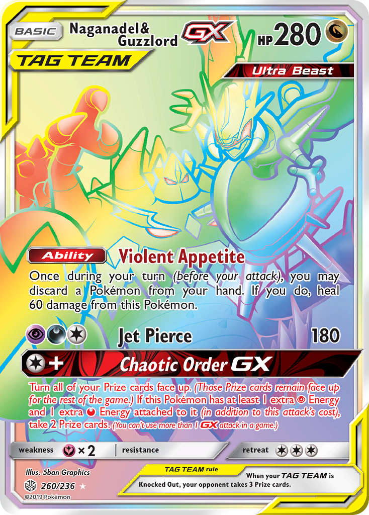 Naganadel & Guzzlord GX (260/236) [Sun & Moon: Cosmic Eclipse] | Good Games Modbury