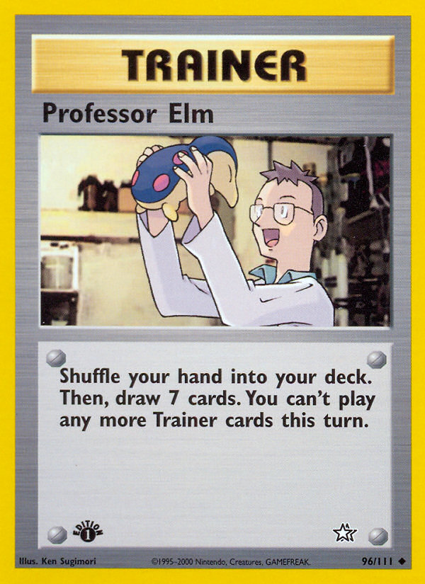Professor Elm (96/111) [Neo Genesis 1st Edition] | Good Games Modbury