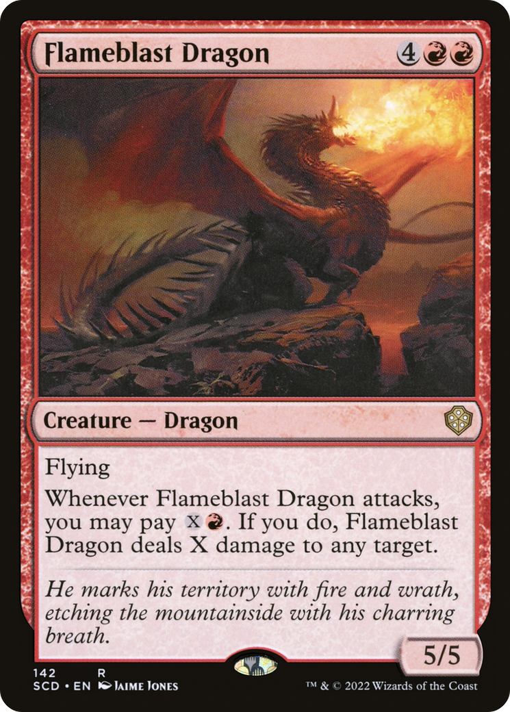 Flameblast Dragon [Starter Commander Decks] | Good Games Modbury