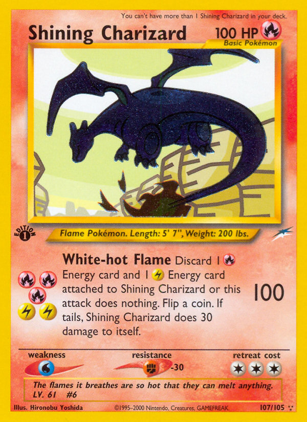 Shining Charizard (107/105) [Neo Destiny 1st Edition] | Good Games Modbury