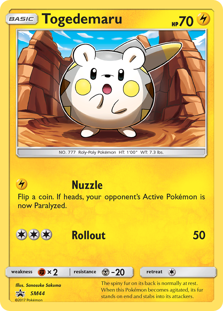 Togedemaru (SM44) [Sun & Moon: Black Star Promos] | Good Games Modbury