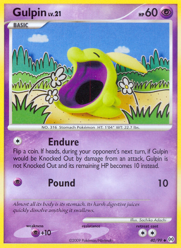 Gulpin (40/99) [Platinum: Arceus] | Good Games Modbury