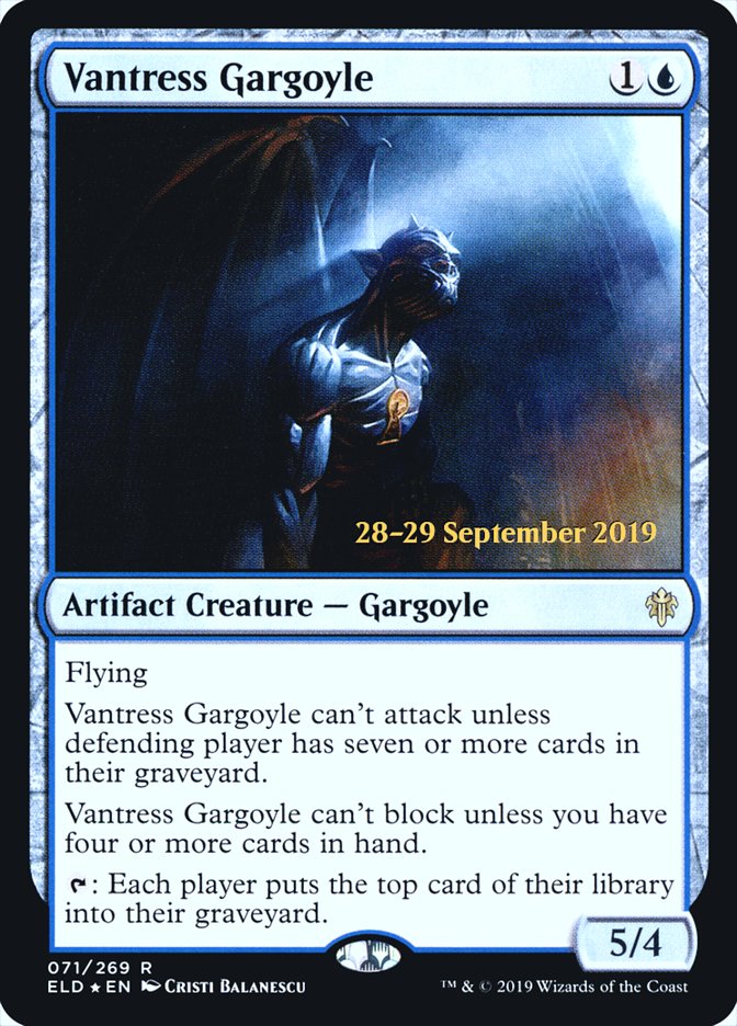 Vantress Gargoyle [Throne of Eldraine Prerelease Promos] | Good Games Modbury