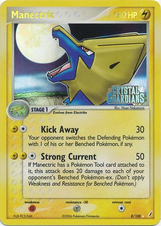 Manectric (8/100) (Stamped) [EX: Crystal Guardians] | Good Games Modbury