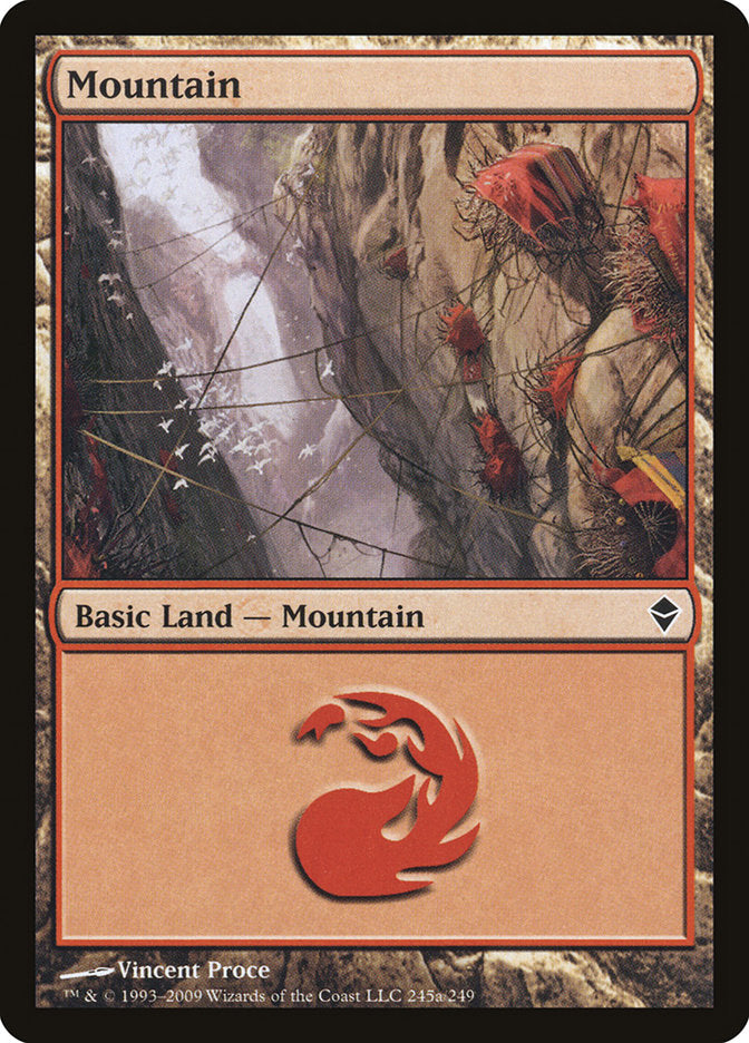 Mountain (245a) [Zendikar] | Good Games Modbury