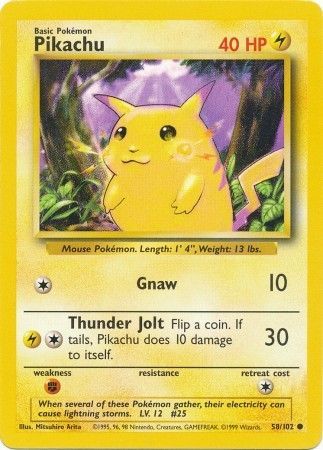 Pikachu (58/102) [Base Set Unlimited] | Good Games Modbury