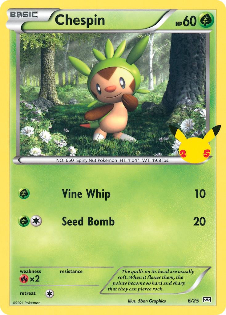 Chespin (6/25) [McDonald's 25th Anniversary] | Good Games Modbury