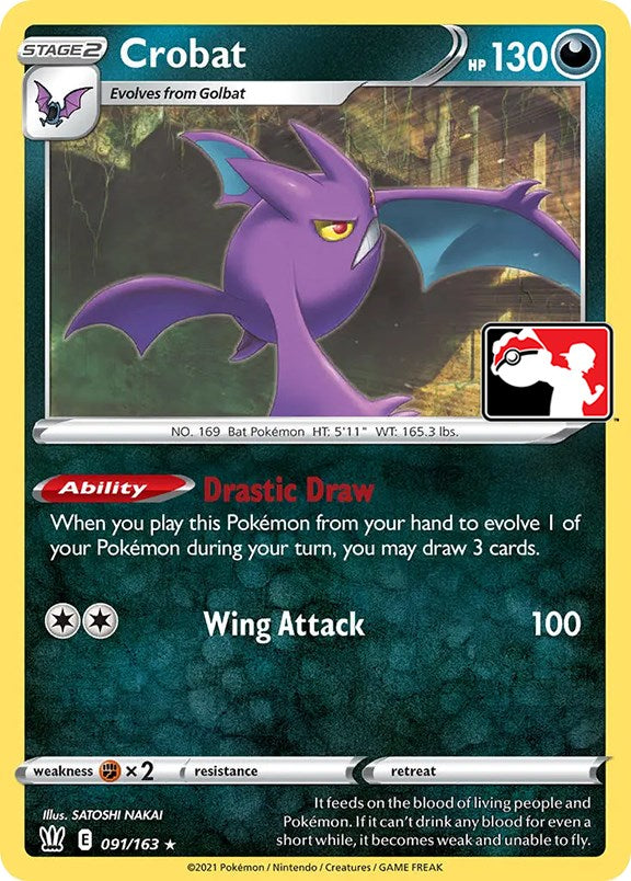 Crobat (091/163) [Prize Pack Series One] | Good Games Modbury