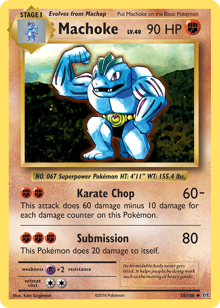 Machoke (58/108) [XY: Evolutions] | Good Games Modbury