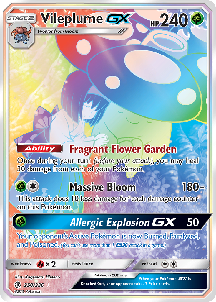 Vileplume GX (250/236) [Sun & Moon: Cosmic Eclipse] | Good Games Modbury