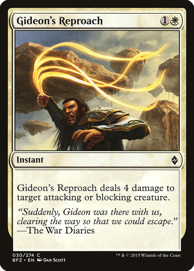 Gideon's Reproach [Battle for Zendikar] | Good Games Modbury