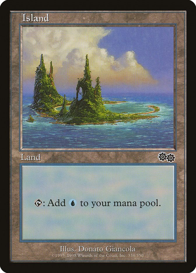 Island (338) [Urza's Saga] | Good Games Modbury