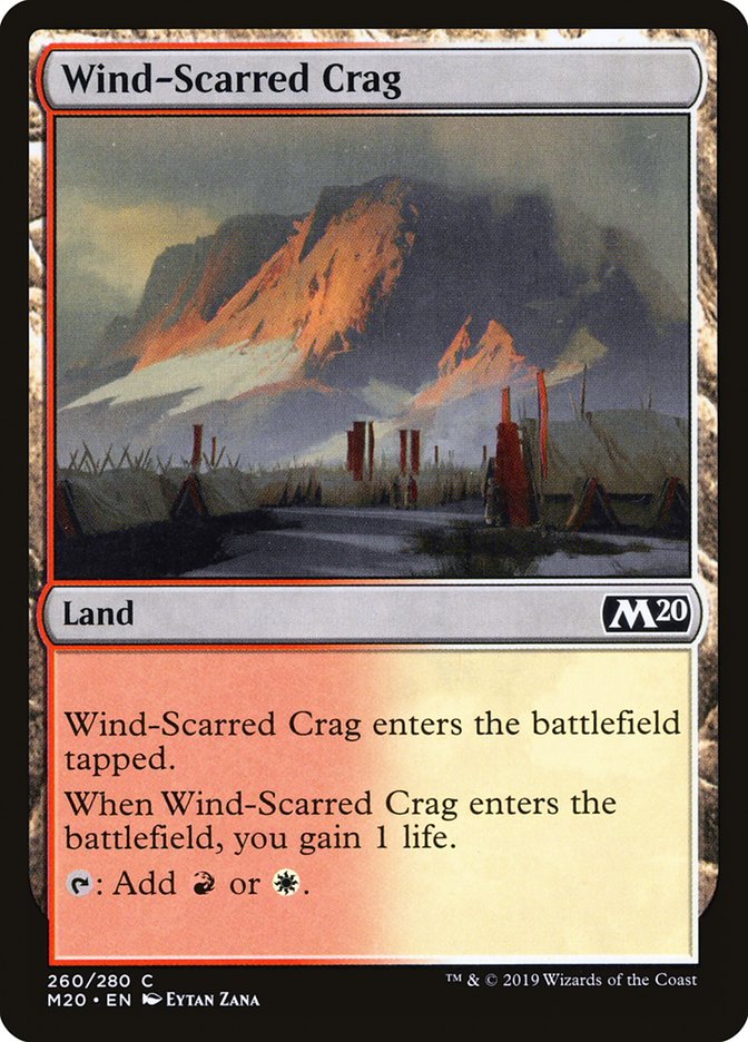 Wind-Scarred Crag [Core Set 2020] | Good Games Modbury