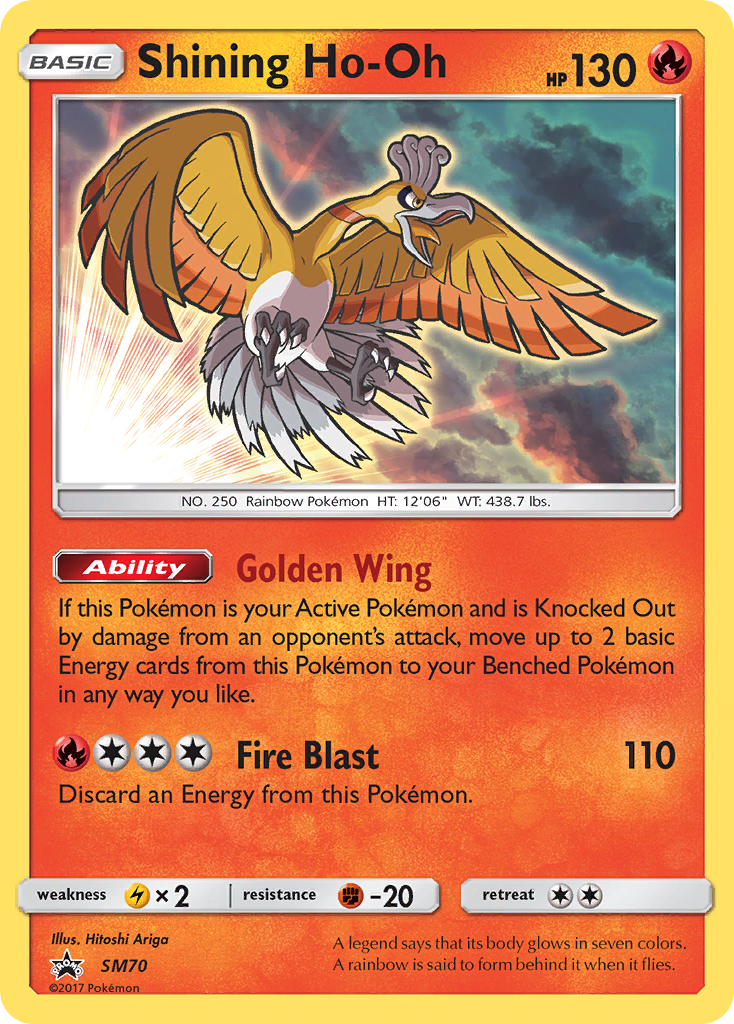 Shining Ho-Oh (SM70) [Sun & Moon: Black Star Promos] | Good Games Modbury