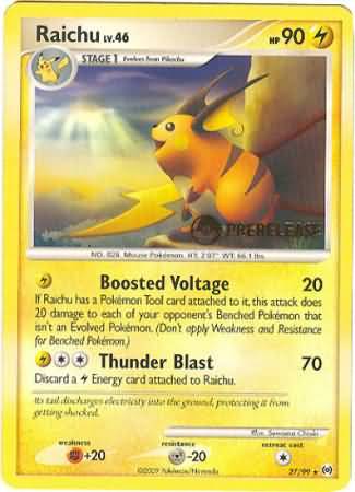 Raichu (27/99) (Prerelease Promo) [Nintendo: Black Star Promos] | Good Games Modbury