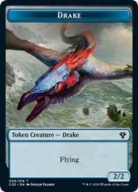 Drake // Insect (018) Double-Sided Token [Commander 2020 Tokens] | Good Games Modbury