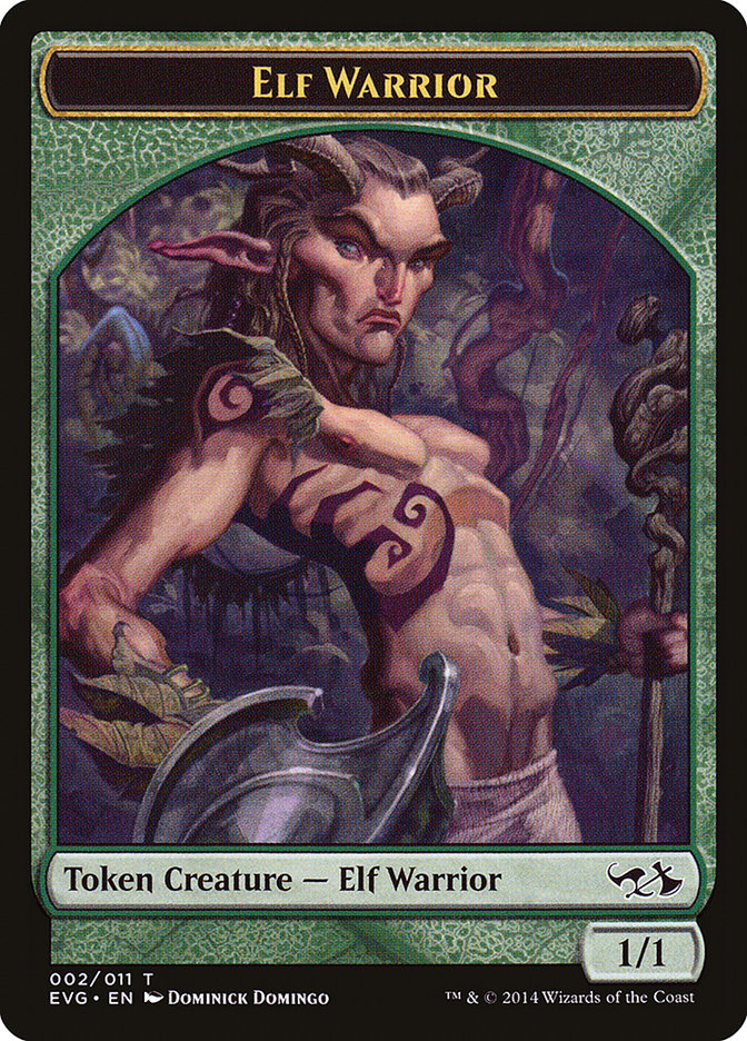 Elf Warrior Token (Elves vs. Goblins) [Duel Decks Anthology Tokens] | Good Games Modbury