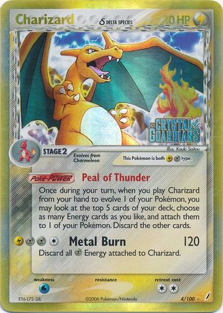 Charizard (4/100) (Delta Species) (Stamped) [EX: Crystal Guardians] | Good Games Modbury