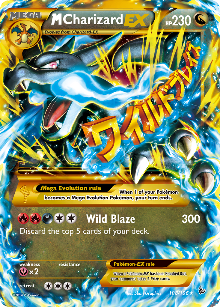 M Charizard EX (108/106) [XY: Flashfire] | Good Games Modbury