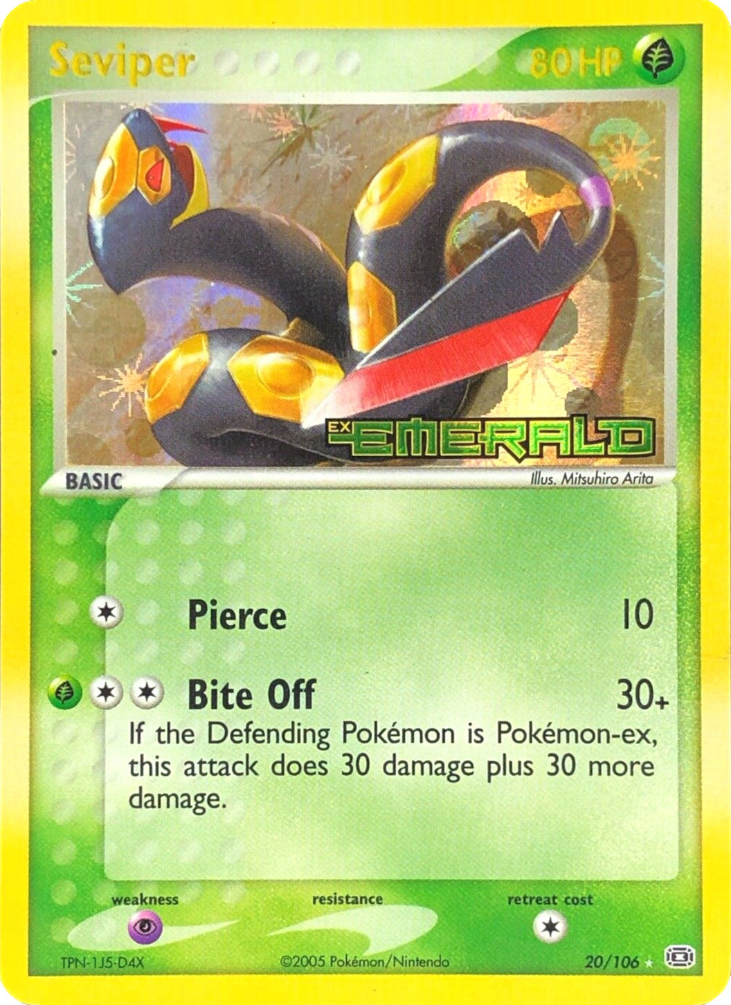 Seviper (20/106) (Stamped) [EX: Emerald] | Good Games Modbury