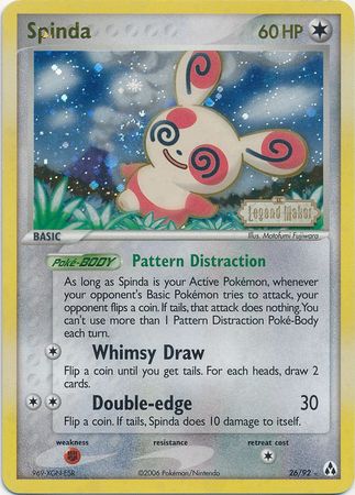 Spinda (26/92) (Stamped) [EX: Legend Maker] | Good Games Modbury