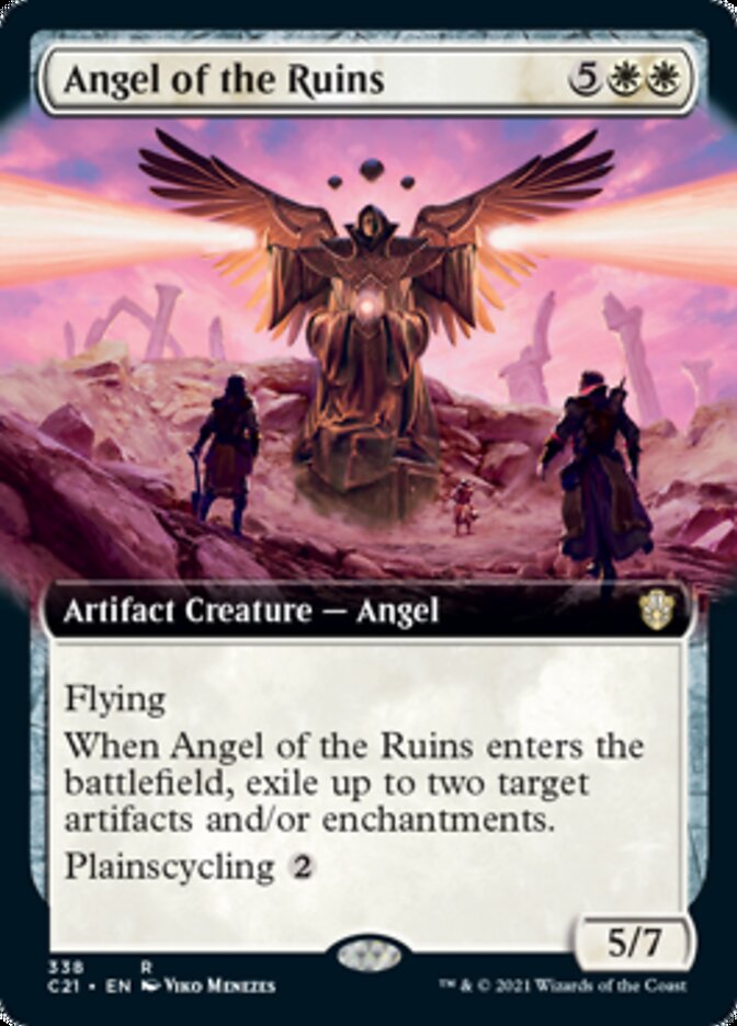 Angel of the Ruins (Extended Art) [Commander 2021] | Good Games Modbury