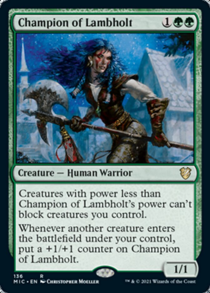 Champion of Lambholt [Innistrad: Midnight Hunt Commander] | Good Games Modbury