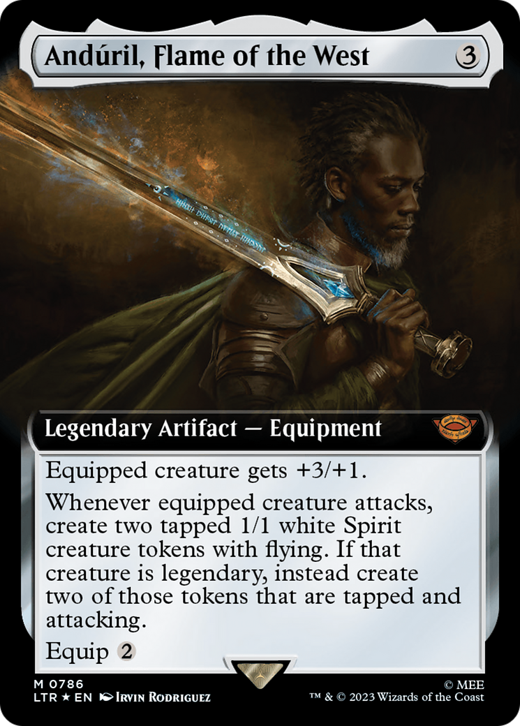 Anduril, Flame of the West (Extended Art) (Surge Foil) [The Lord of the Rings: Tales of Middle-Earth] | Good Games Modbury