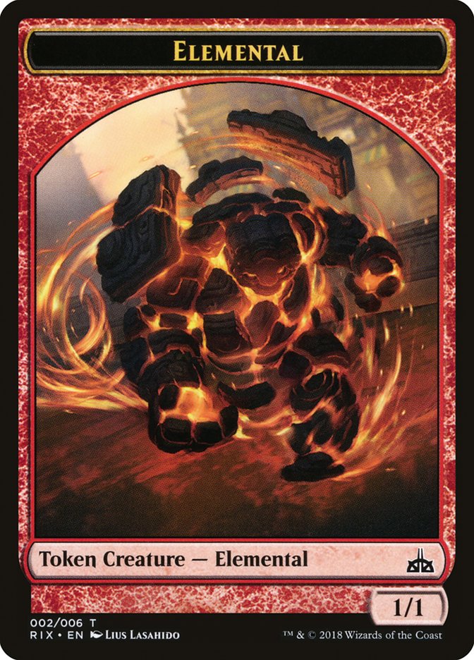 Elemental Token (002/006) [Rivals of Ixalan Tokens] | Good Games Modbury