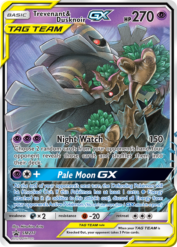 Trevenant & Dusknoir GX (SM217) [Sun & Moon: Black Star Promos] | Good Games Modbury