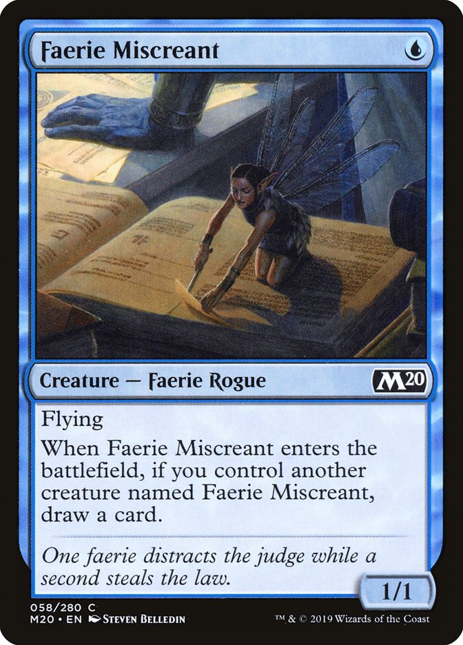 Faerie Miscreant [Core Set 2020] | Good Games Modbury