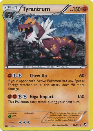 Tyrantrum (62/111) (Cosmos Holo) [XY: Furious Fists] | Good Games Modbury