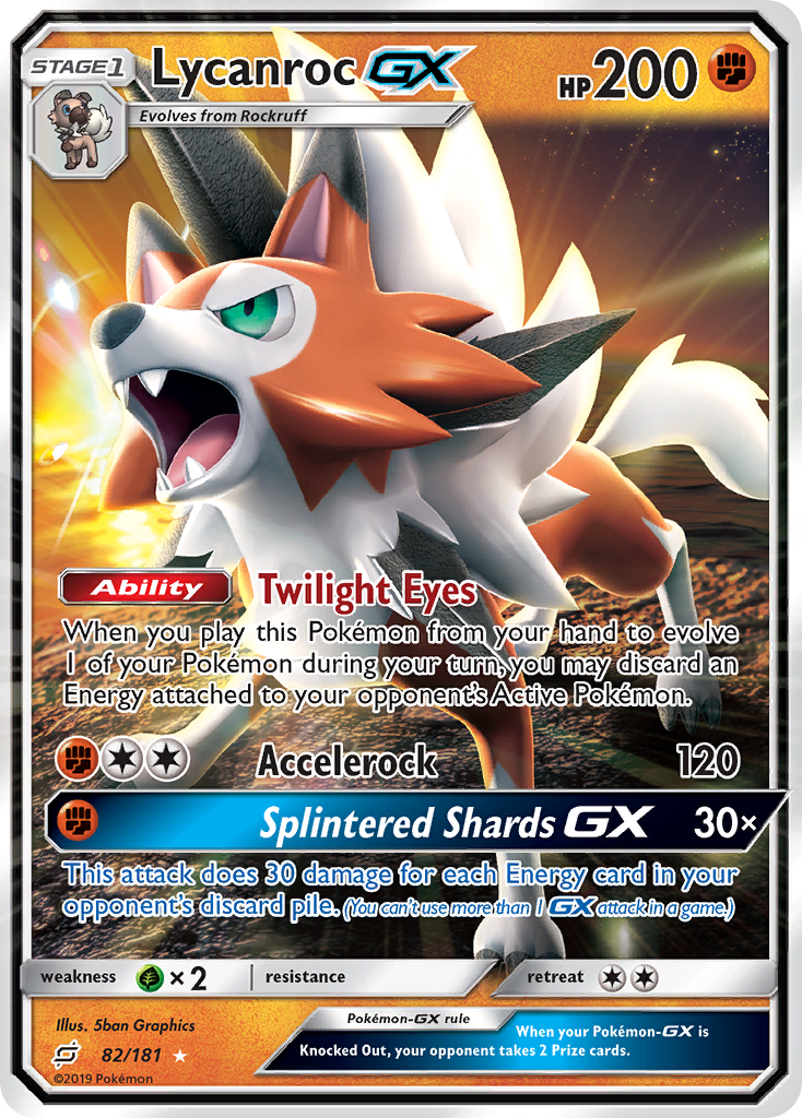 Lycanroc GX (82/181) [Sun & Moon: Team Up] | Good Games Modbury