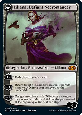 Liliana, Heretical Healer // Liliana, Defiant Necromancer [Commander Collection: Black] | Good Games Modbury