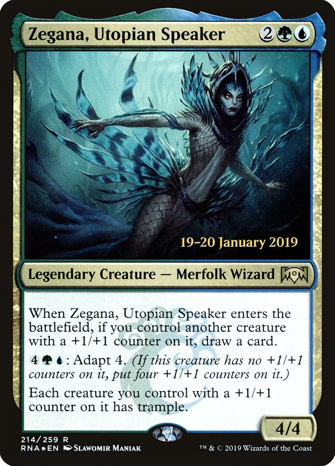 Zegana, Utopian Speaker [Ravnica Allegiance Prerelease Promos] | Good Games Modbury