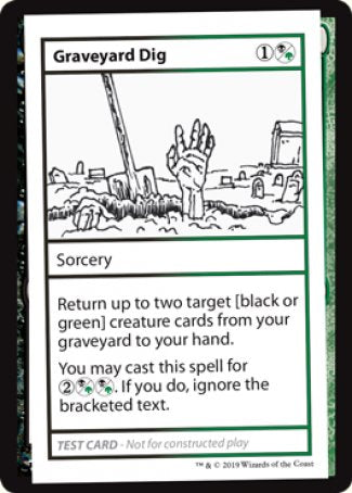 Graveyard Dig (2021 Edition) [Mystery Booster Playtest Cards] | Good Games Modbury